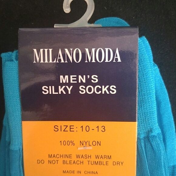 MEN'S FORTINO LANDI SILKY SHEER DRESS SOCK 10-13 - Picture 3 of 3